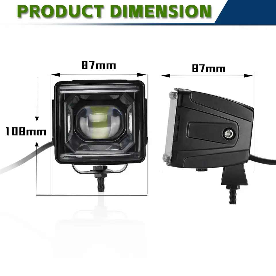 Factory Direct Sale 22W 12V 3500LM LED Headlight Fog Lights For Truck Car Atv 4x4 Auto Lighting Systems