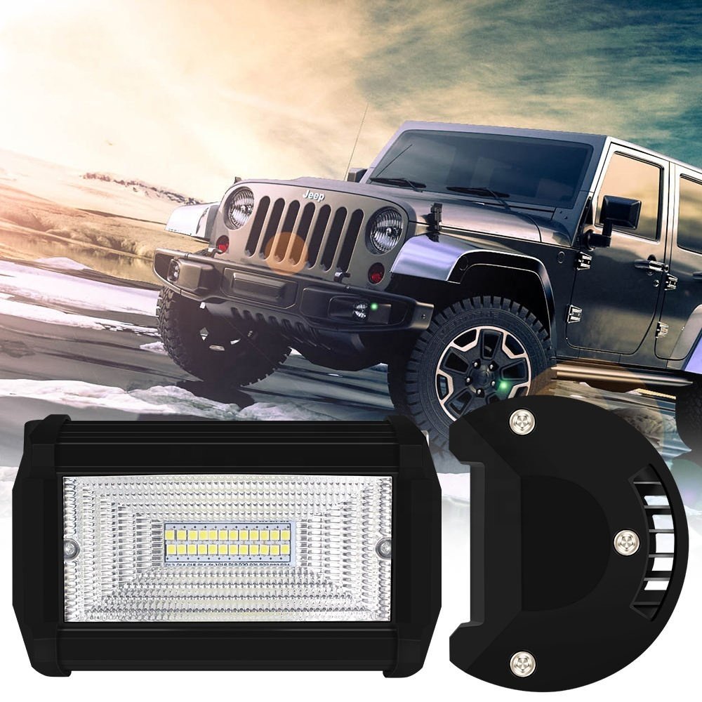 flush mount Driving Fog Light Led Pod Spot Flood Beam Light Square Led Work Light for Truck Offroad Jeep Tacoma