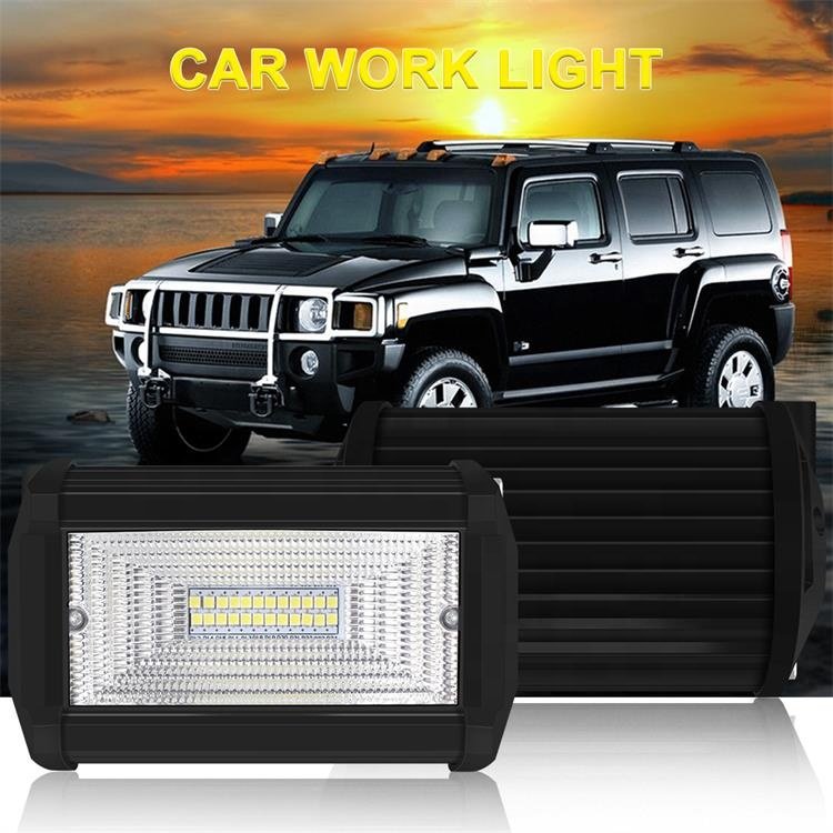 flush mount Driving Fog Light Led Pod Spot Flood Beam Light Square Led Work Light for Truck Offroad Jeep Tacoma