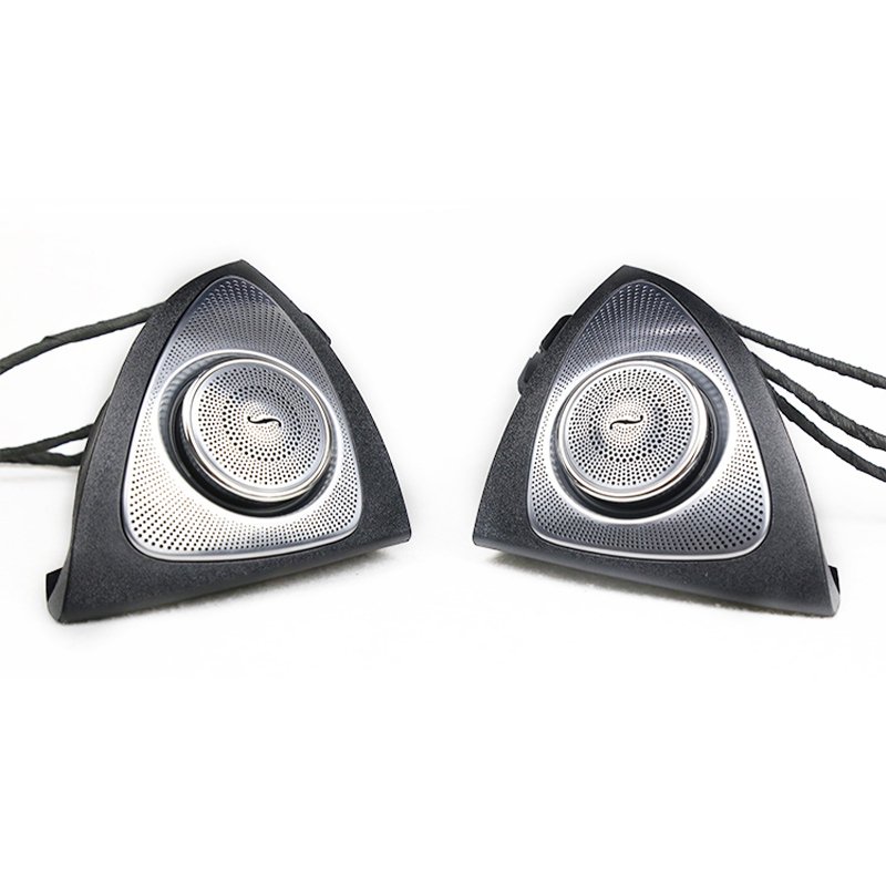 3D Rotary Treble Tweeter Speakers With Ambient Lights for Mercedes Benz C-class W205 with 64 Colors 2019-2021