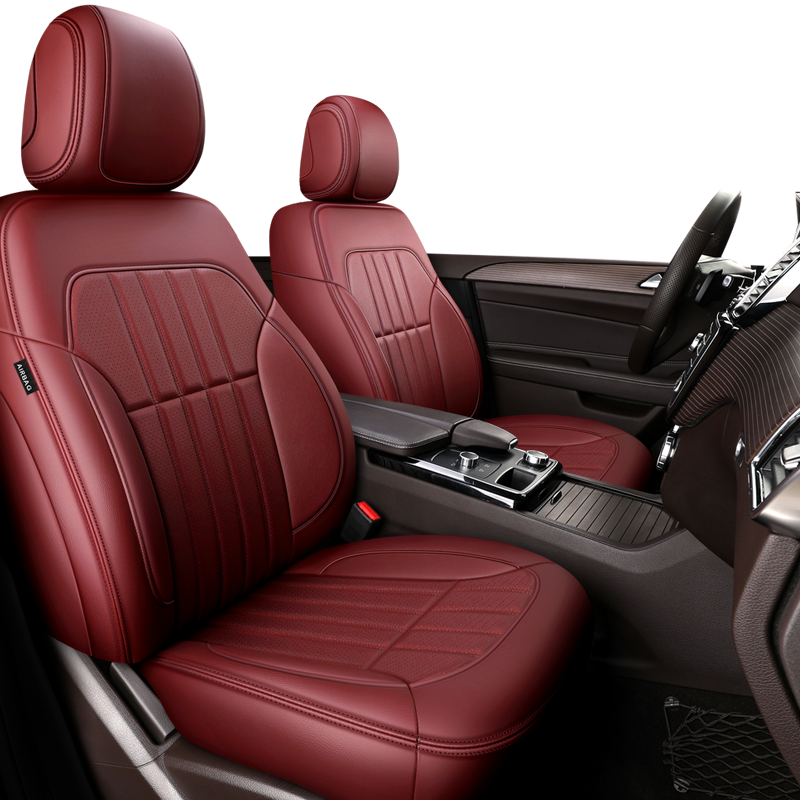 Custom Made Car Seat Cover for 5 Seaters Luxury High Quality Leather Original Seat Kits for Mercedes Benz w204 w205 w211 w203