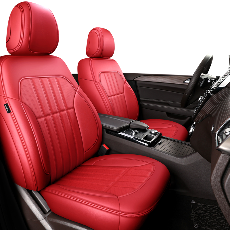 Custom Made Car Seat Cover for 5 Seaters Luxury High Quality Leather Original Seat Kits for Mercedes Benz w204 w205 w211 w203