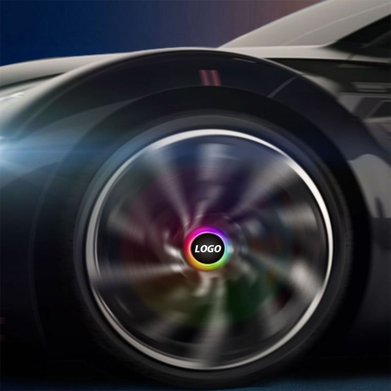 Led Magnetic Levitation Luminous Support Car Logo Wheel Hub Cover Lights Floating Emblem Compatible Use For Benz For Toyota
