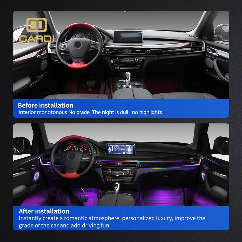 "CARDI" K4 LED Strip New Style Ambient Lighting for 98% Car Models Direct Factory Sale Car Light Accessory