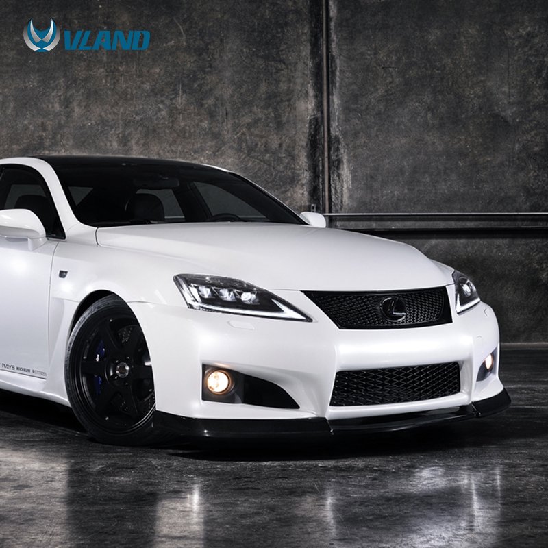 VLAND Factory LED Headlights 2th Gen XE20 IS 220d/F 300 350 Head Light Sequential Turn Car Front Lamp 2006-2012 For Lexus IS250