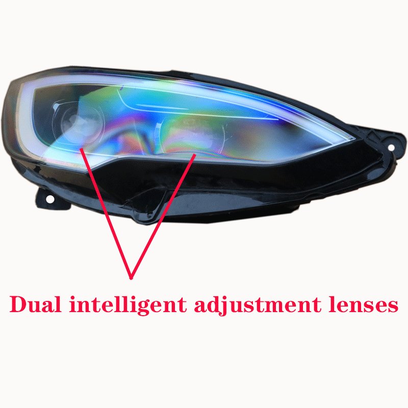 For 2014-2023 Tesla Model S New Pixel LED Car Headlights 8000K White Light Easy Installation Front Position Upgrade Modification