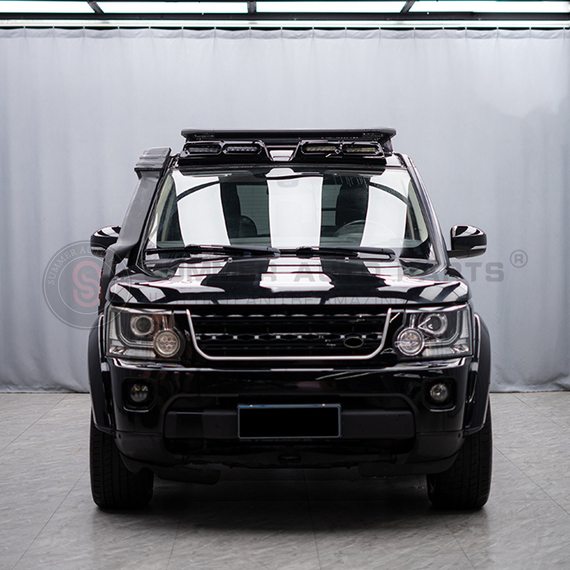 Abs Front Roof Led Modification Kit 4 Lens Front Top Roof Spoiler Spotlights Roof Lights For Land Rover Discovery 4 Accessories