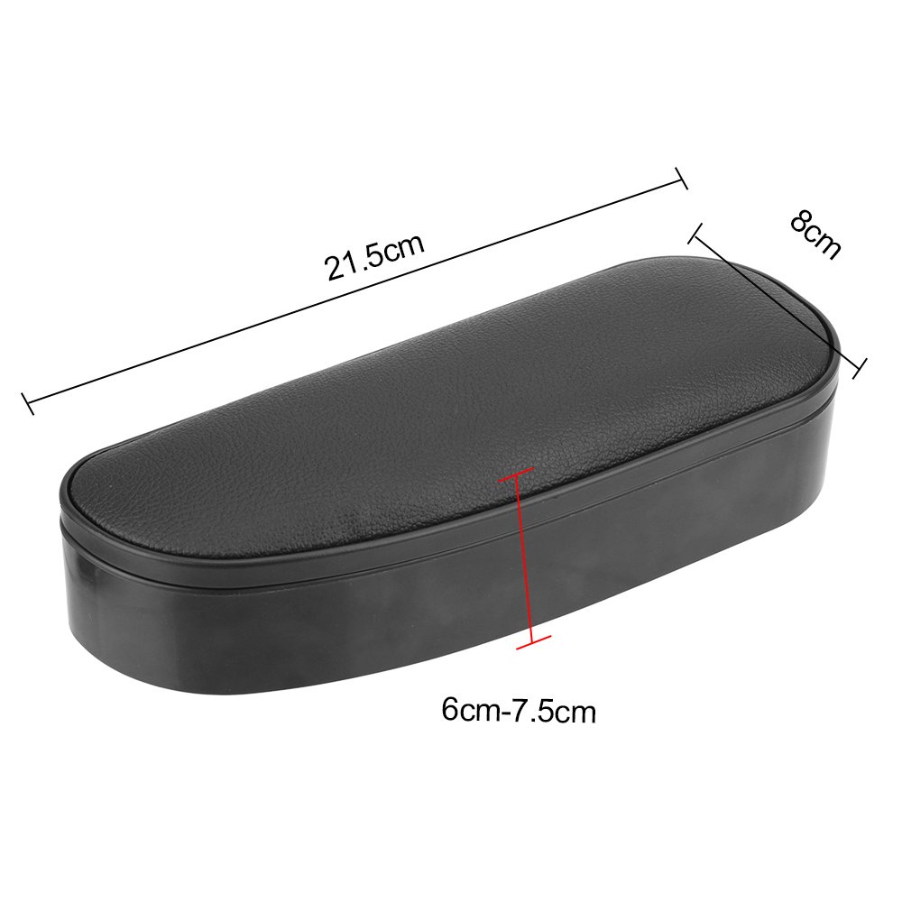 Car Door Armrest Support Elbow Pad with Light Leather Elbow Rest Support Armrest cushion Storage Organizer