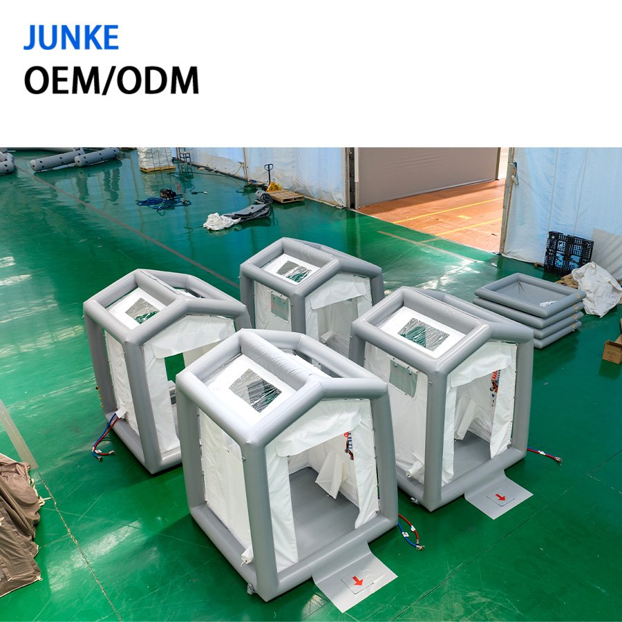 Inflatable tent Customized OEM/ODM Outdoor large Medical fire shelter rescue isolation camouflage emergency tent factory outlet