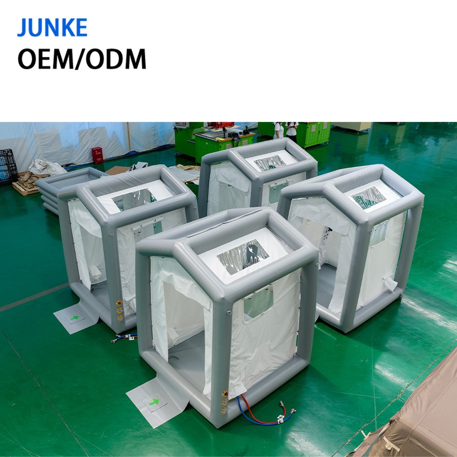 Inflatable tent Customized OEM/ODM Outdoor large Medical fire shelter rescue isolation camouflage emergency tent factory outlet