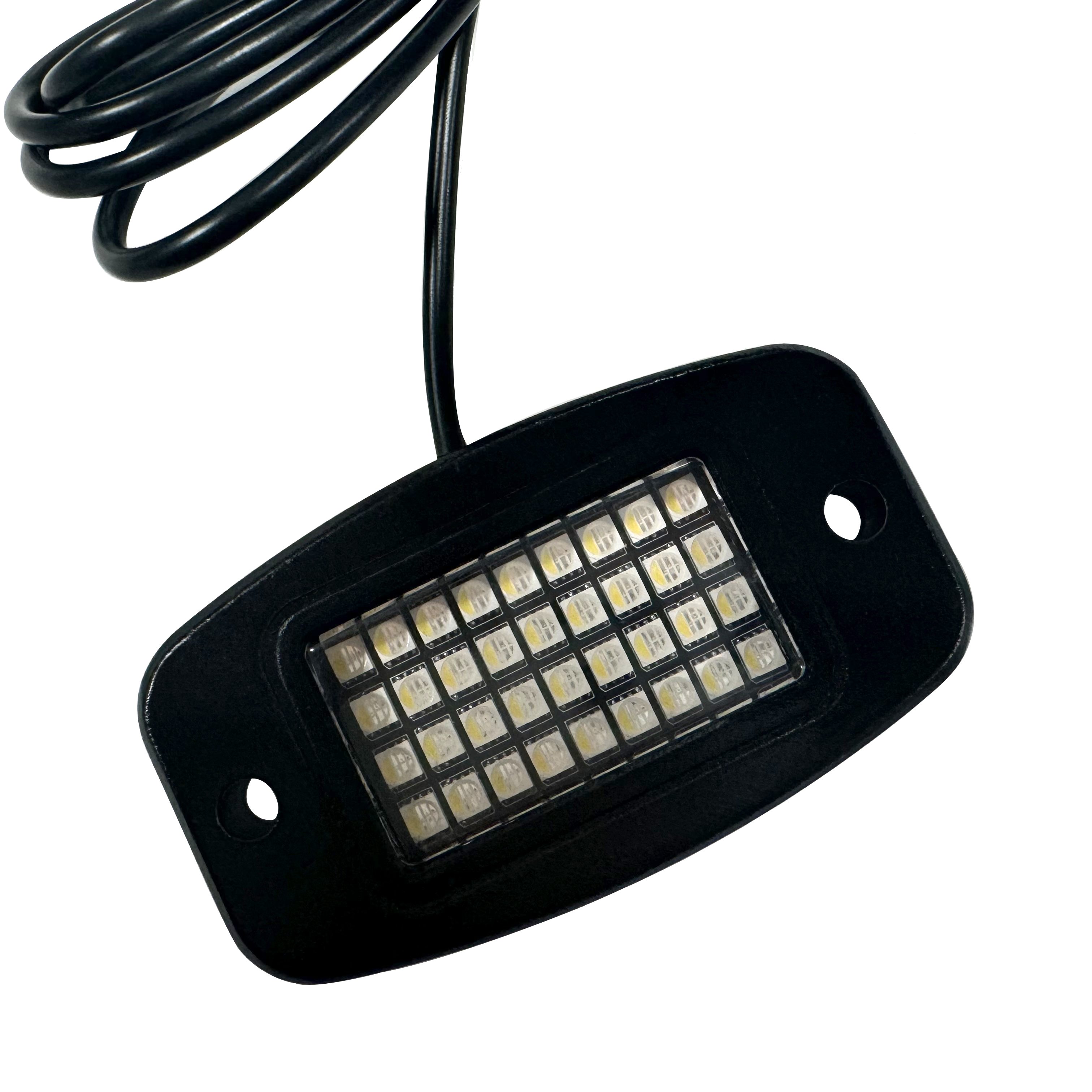 JINXIN LED Underglow Car Decorative UTV Bright 36LED RGBW Rock Lights for Truck App Remote Other Car Light Accessories