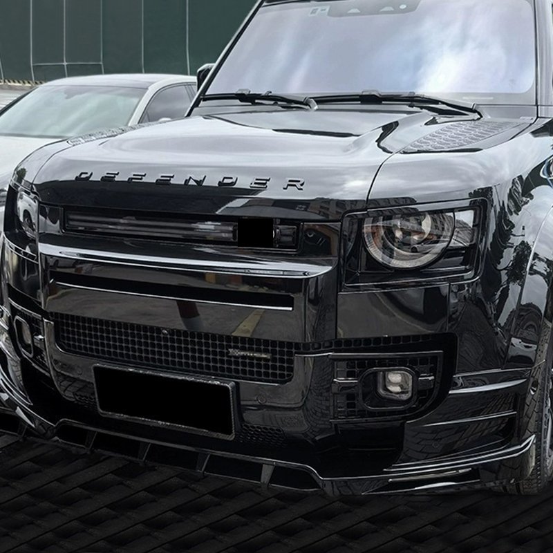 Car exterior accessories new design ROCK Style Front Lip With LED Light For Land Rover Defender 90 110 130 modification small