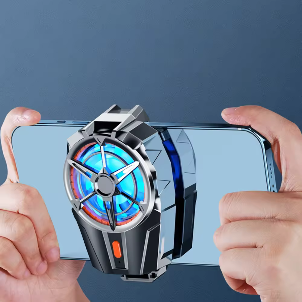 2024 High Quality X52 Mobile Gaming Cooler Mute Mobile Fan Three Speed Adjustable Gaming radiator Mobile accessories