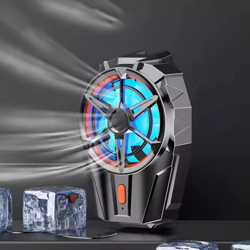 2024 High Quality X52 Mobile Gaming Cooler Mute Mobile Fan Three Speed Adjustable Gaming radiator Mobile accessories