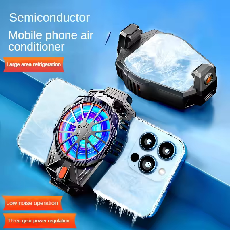 2024 High Quality X52 Mobile Gaming Cooler Mute Mobile Fan Three Speed Adjustable Gaming radiator Mobile accessories