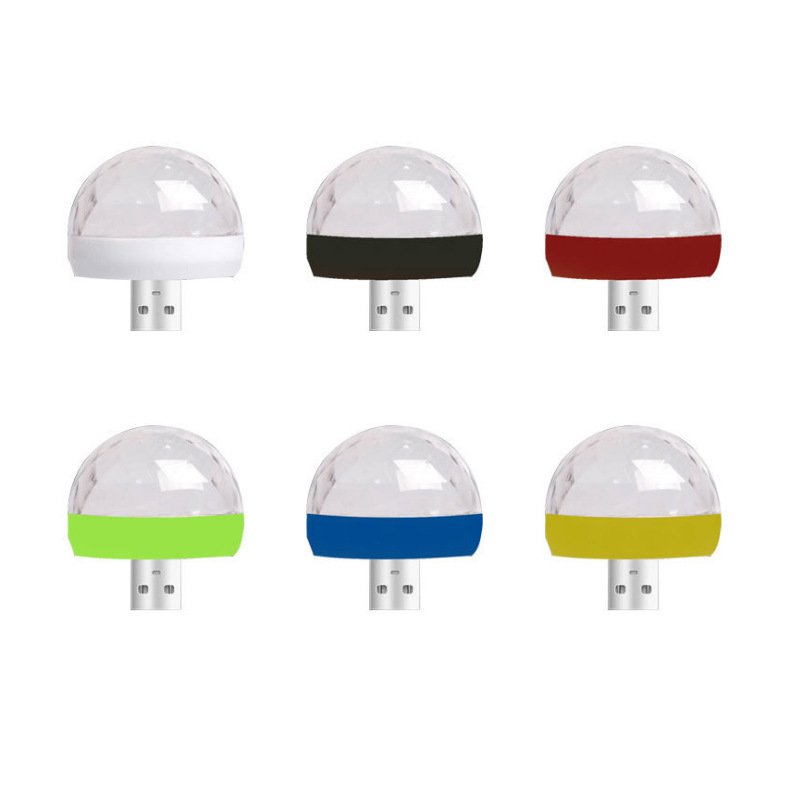 Hot Sale LED Small Magic Ball Car LED USB Atmosphere Light Home Party Dj Disco Ball Lamp Auto Mini Colorful Decorative Lamp