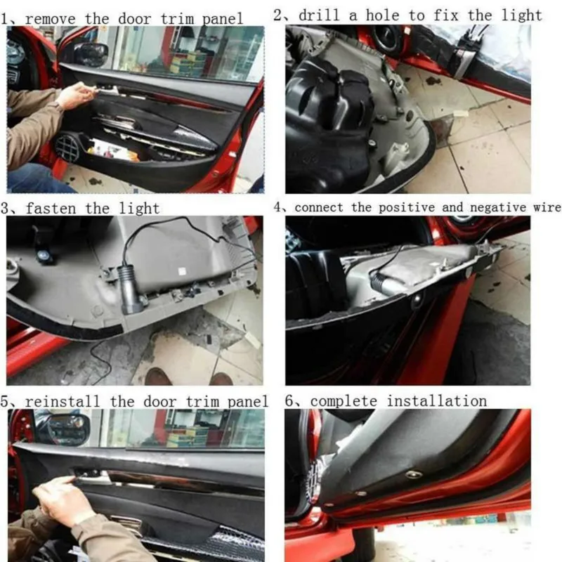 Car LED Projector Door Light Ghost Shadow Light Courtesy Decoration Lamp Other Accessories Kits Car Logo Night Light