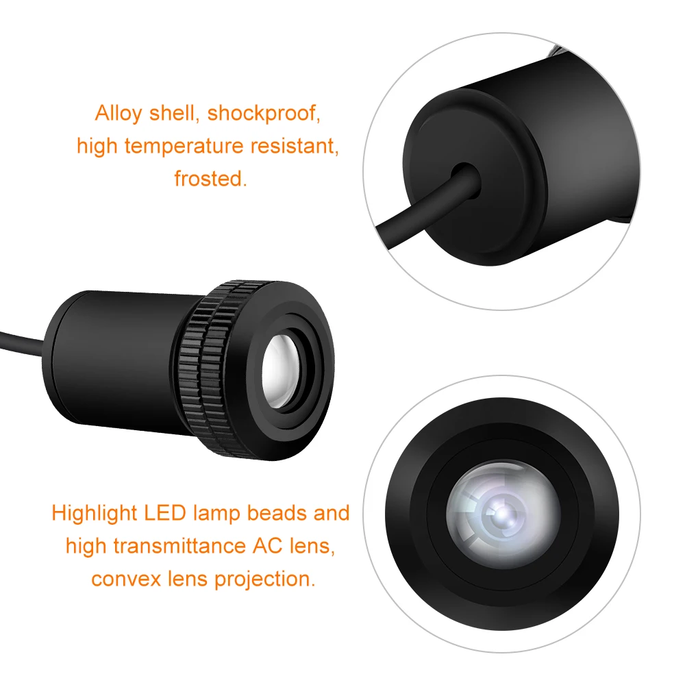 Car LED Projector Door Light Ghost Shadow Light Courtesy Decoration Lamp Other Accessories Kits Car Logo Night Light