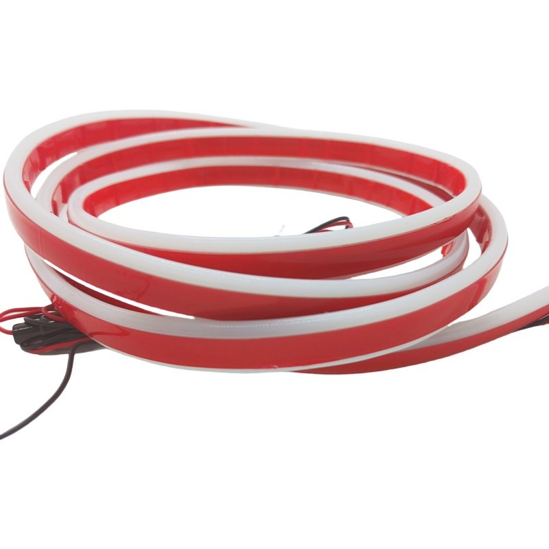 LED Auto Hood Daytime Running Lamp Flexible Car Cover Decoration Strip Modified Car Hood Lighting