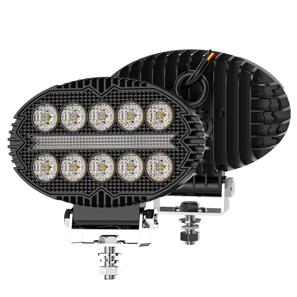 DXZ 2024 New 5.5inch Round Driving DRL Spotlights Auxiliary Light WorkLight Led 9-30V Led Work Light