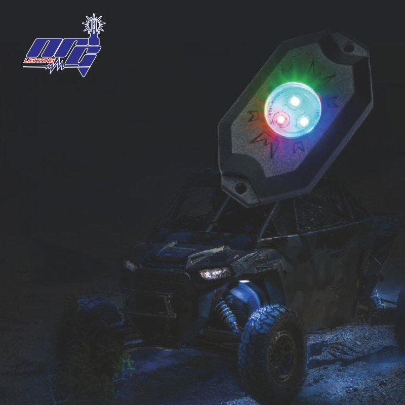 Hot Selling Rgb Led Rock Lights Underglow Car Decorative Wheel Light Waterproof For Truck Utv Atv Offroad Boat