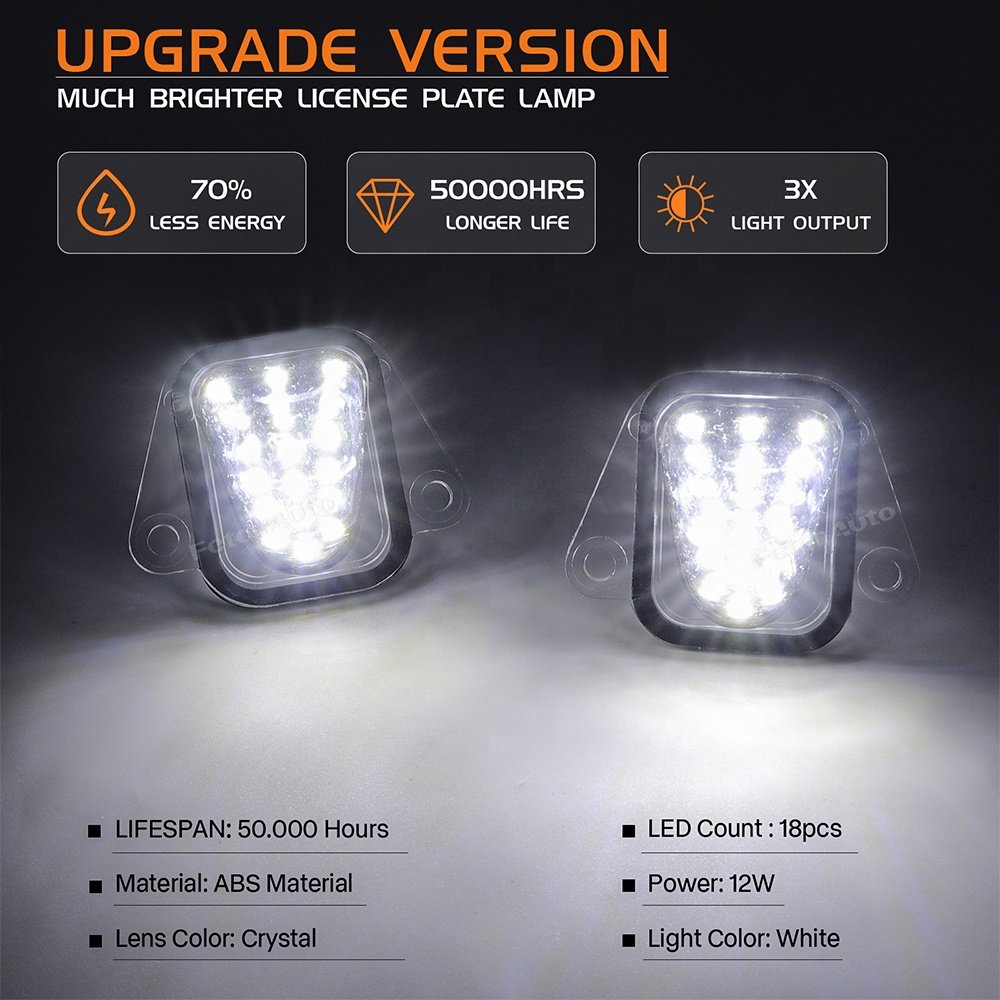 Wholesale LED License Plate Light for GMC Yukon Chevrolet Suburban 1500 Tahoe Cadillac Escalade tail plate number lamps