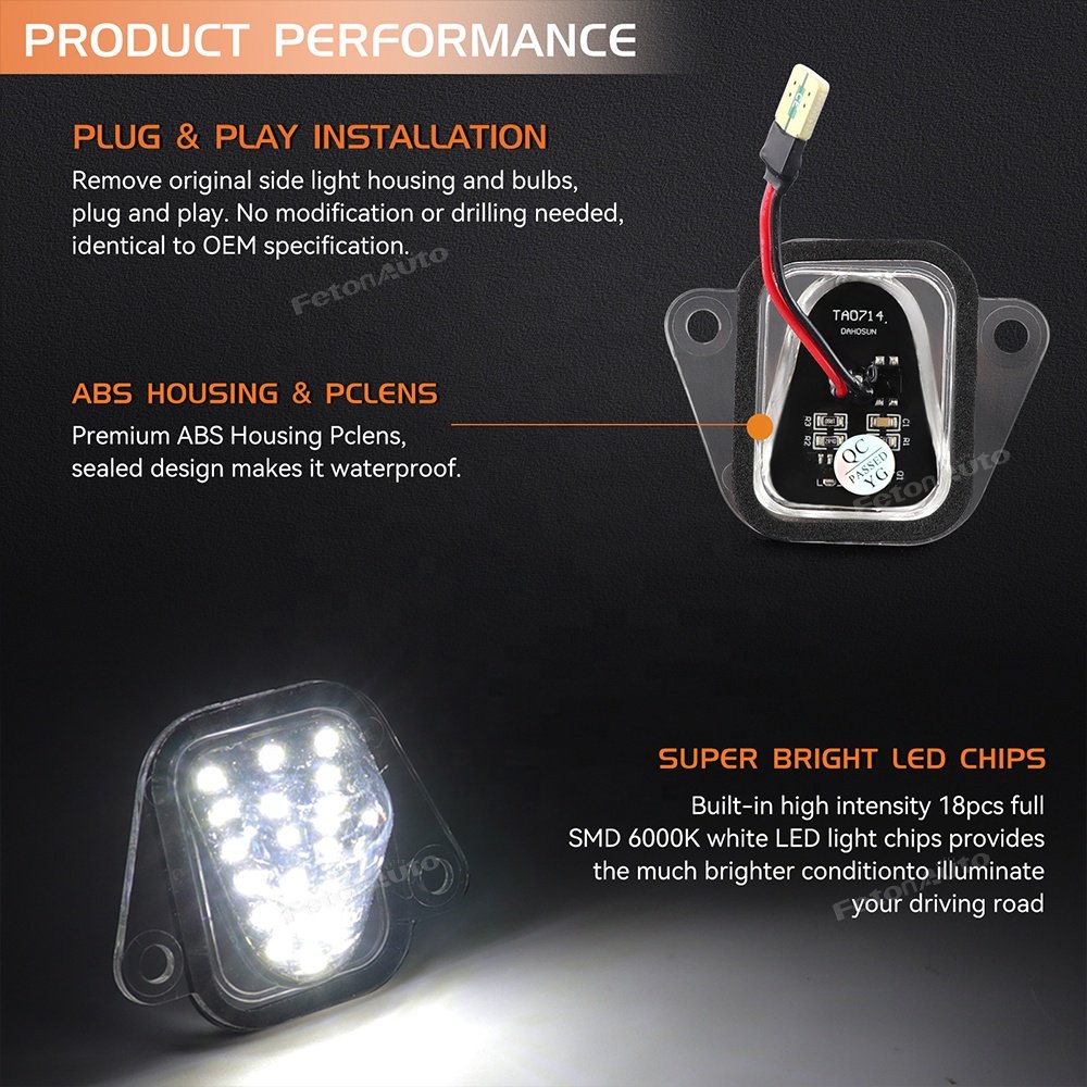 Wholesale LED License Plate Light for GMC Yukon Chevrolet Suburban 1500 Tahoe Cadillac Escalade tail plate number lamps