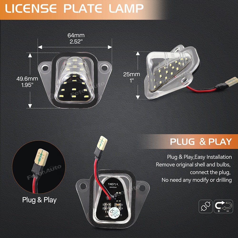 Wholesale LED License Plate Light for GMC Yukon Chevrolet Suburban 1500 Tahoe Cadillac Escalade tail plate number lamps