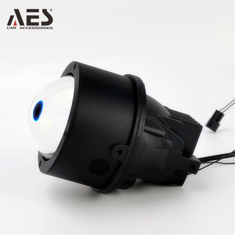 Car accessories 2022 AES Q8 Tri color Bi Led Foglamp auto lighting system for all cars retrofit