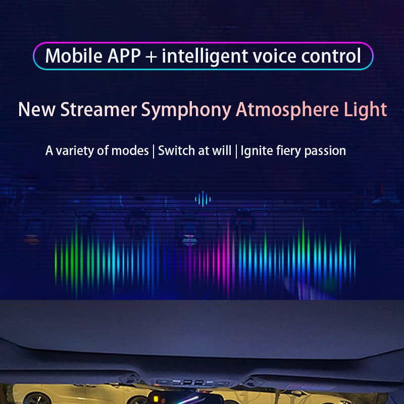 Wholesale other car light accessories led acrylic RGB Ambient light for car interior decoration atmosphere light bar strip
