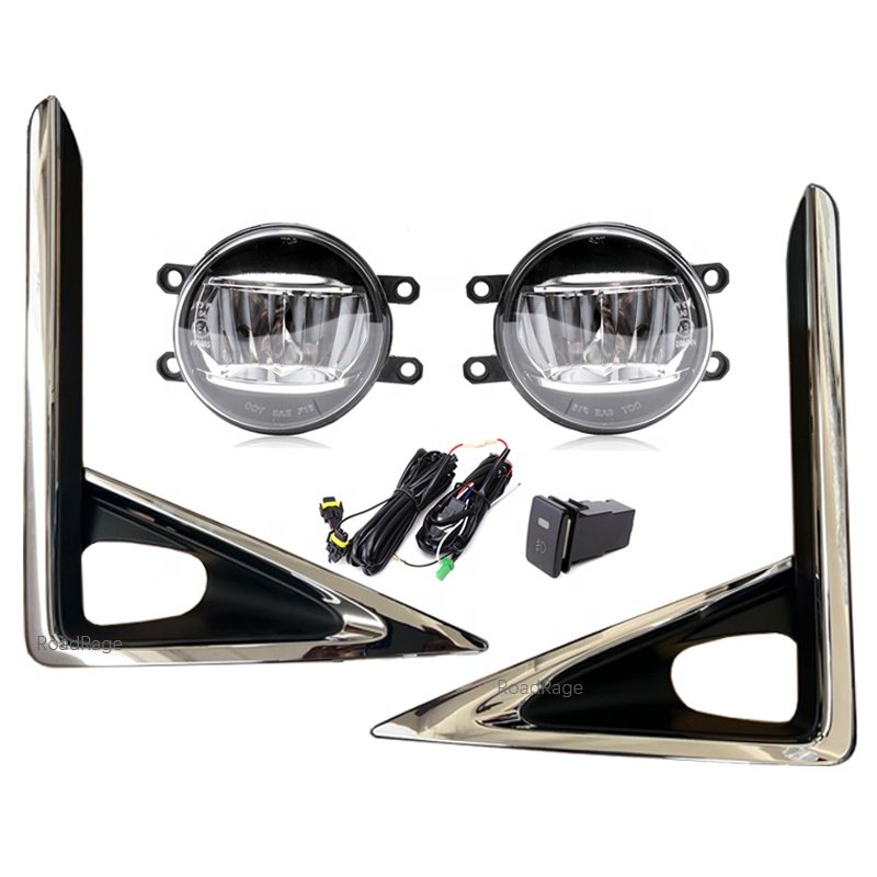 led Fog Light Driving lamp For Toyota VOXY R80 2018 2019 2020 2021 front bumper fog lamp Chrome Trim cover light auto parts