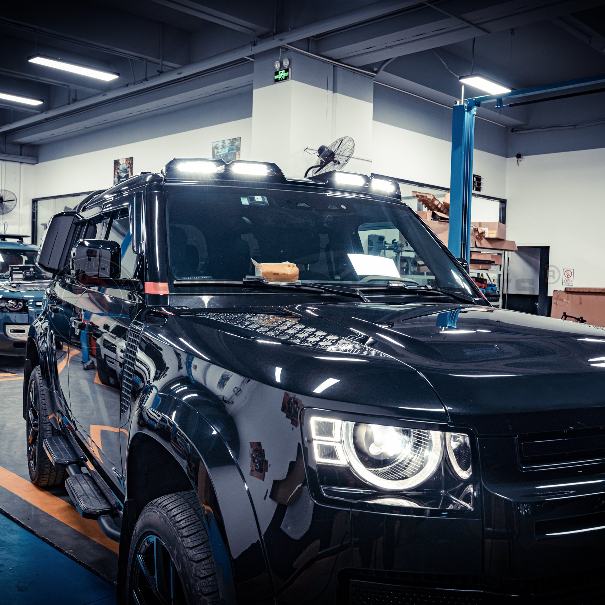 New Arrival Car Exterior Accessories 4 Led Abs Roof Light Car Offroad Led Light Bar For 2020 Landrover Defender 110 90