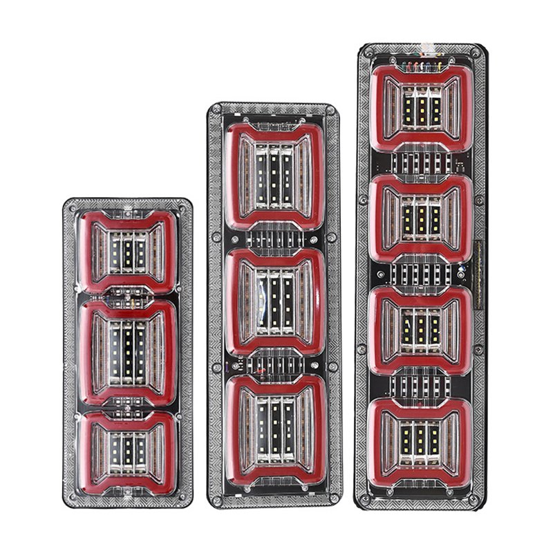 Automotive Accessories Additional Lighting LED Flow Dynamic Steering Reverse Flashing Warning Light 24V Truck Side Tail Lights