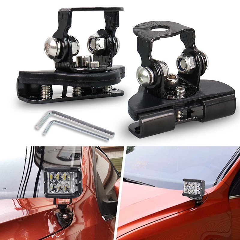 Hot Sale Bumper Mounting Bracket Clamp Holder Hood Led Work Light/ Led Light Bar Bracket For Cars
