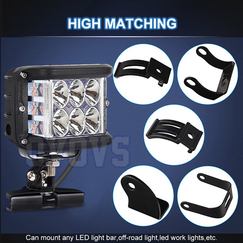 Hot Sale Bumper Mounting Bracket Clamp Holder Hood Led Work Light/ Led Light Bar Bracket For Cars