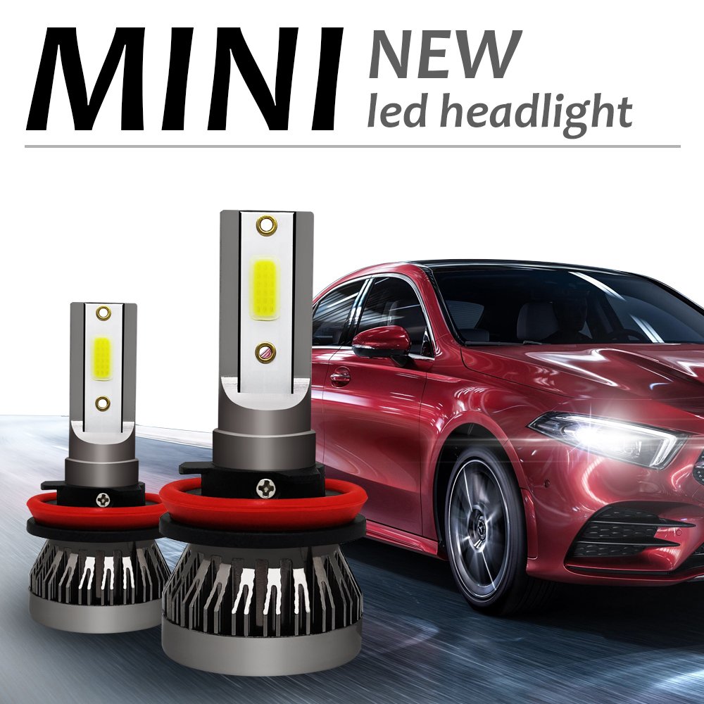 Auto lighting system mini fanless 6000k others car light accessories 9003 h11 h7 h4 automotive led headlight bulb