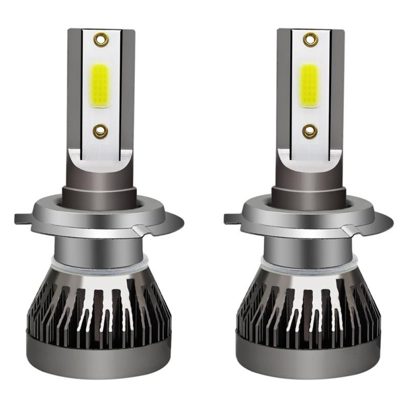 Auto lighting system mini fanless 6000k others car light accessories 9003 h11 h7 h4 automotive led headlight bulb