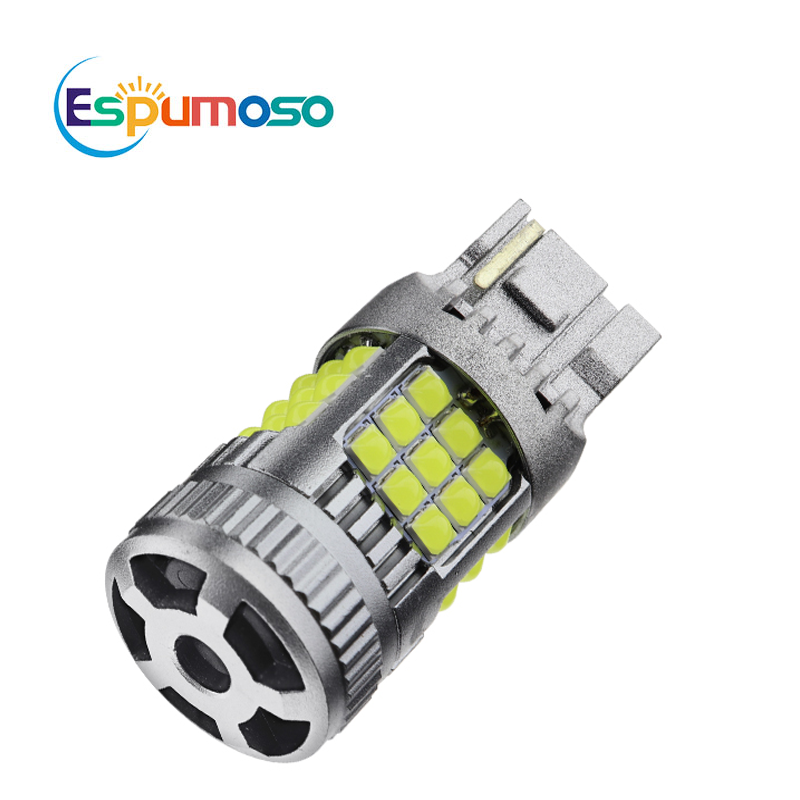 ESPUMOSO Auto LED Canbus 1156 BA15S T20 7440 3030 36SMD Anti Stroboscopic Decoding Turn Signal Lamp With Fan Cooling