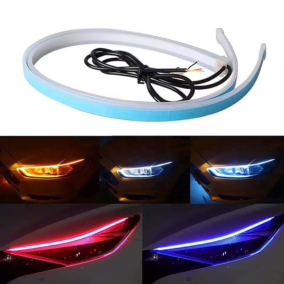 60CM Car DRL Flexible Led Strip Turning Bar DRL led daytime running light others car light accessories