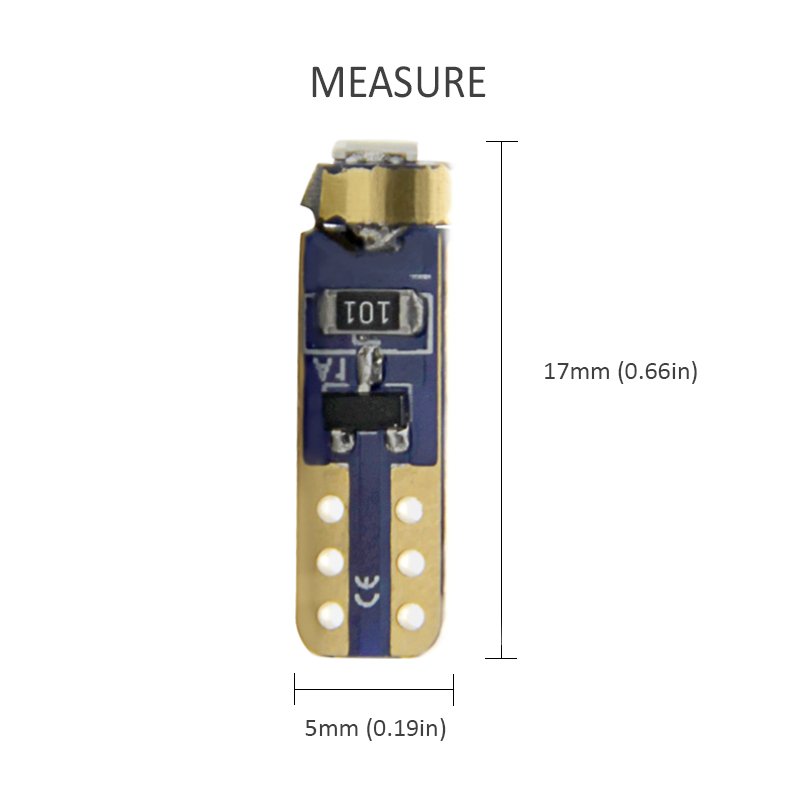 Car Light Accessories Car Led Gauge Led Dash Bulbs Instrument Light Bulb Dashboard Light Super Bright Auto T5 3030 1smd 12V T5e
