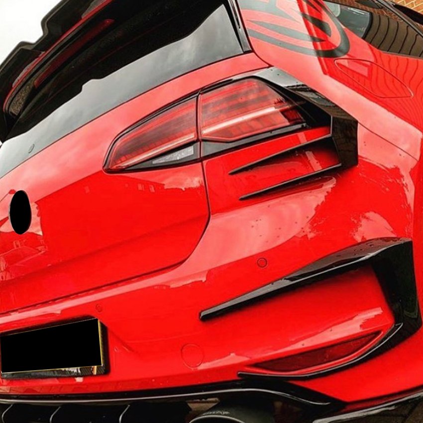 AMP-Z Golf MK7 Rear Light Vent Fender Gloss Black Auto Body Kits For VW Golf MK7 2013-2016 Car Accessories