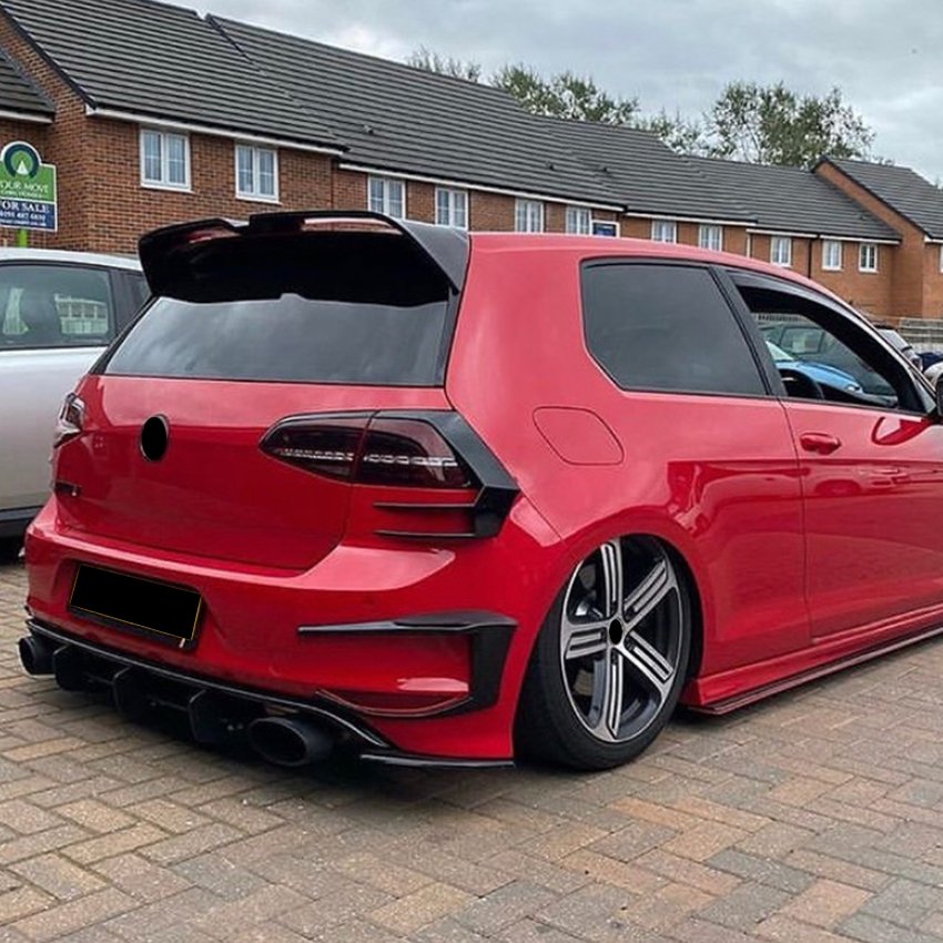 AMP-Z Golf MK7 Rear Light Vent Fender Gloss Black Auto Body Kits For VW Golf MK7 2013-2016 Car Accessories