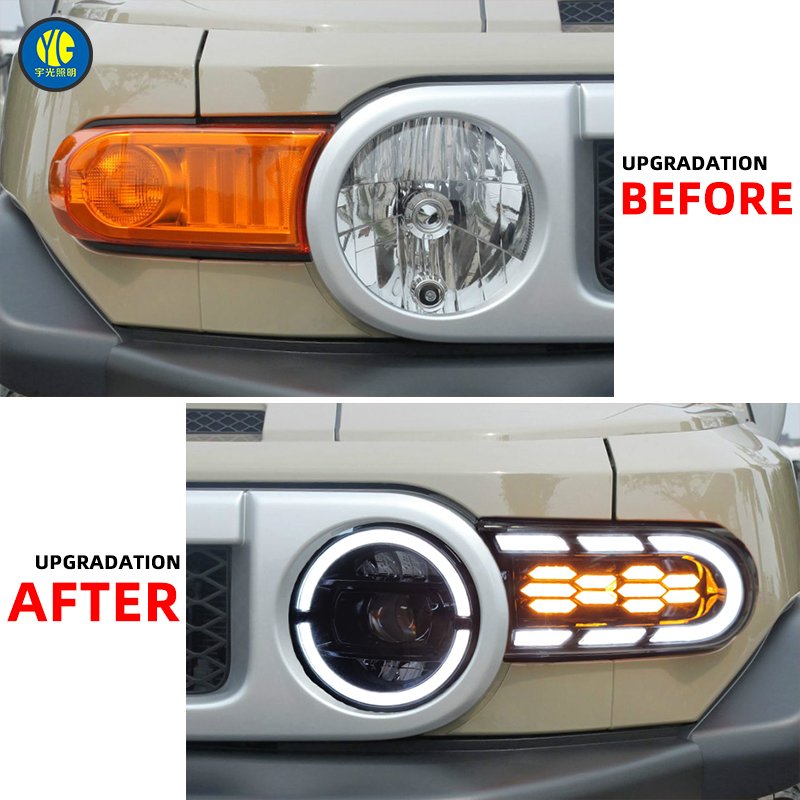 Plug and Play Toyota FJ Cruiser Headlight 2007-2020 Upgrade LED Head light Other Car Light Accessories for Toyota
