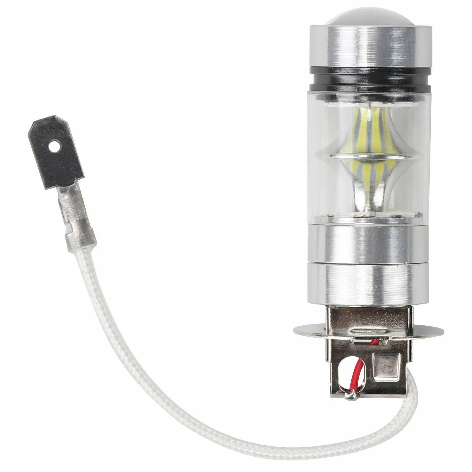 100W H3 LED Fog Light Driving Bulb 12/24V Fog Lamp Headlamp 20SMD 1000LM White 6000K Car Headlight Car Accessories