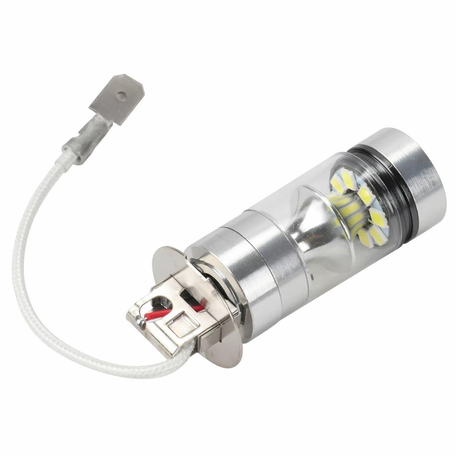 100W H3 LED Fog Light Driving Bulb 12/24V Fog Lamp Headlamp 20SMD 1000LM White 6000K Car Headlight Car Accessories