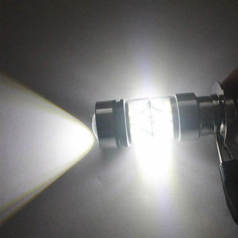 100W H3 LED Fog Light Driving Bulb 12/24V Fog Lamp Headlamp 20SMD 1000LM White 6000K Car Headlight Car Accessories