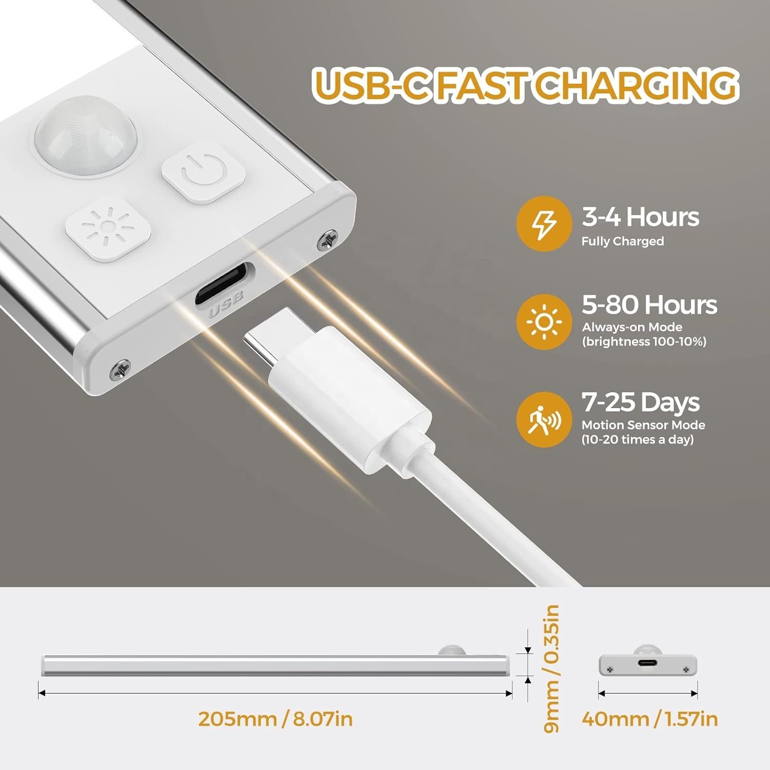 Cabinet Wireless Motion Sensor Ceiling Wall Lamps Home Decor Battery Tube Light Magnetic Night Auto Lighting