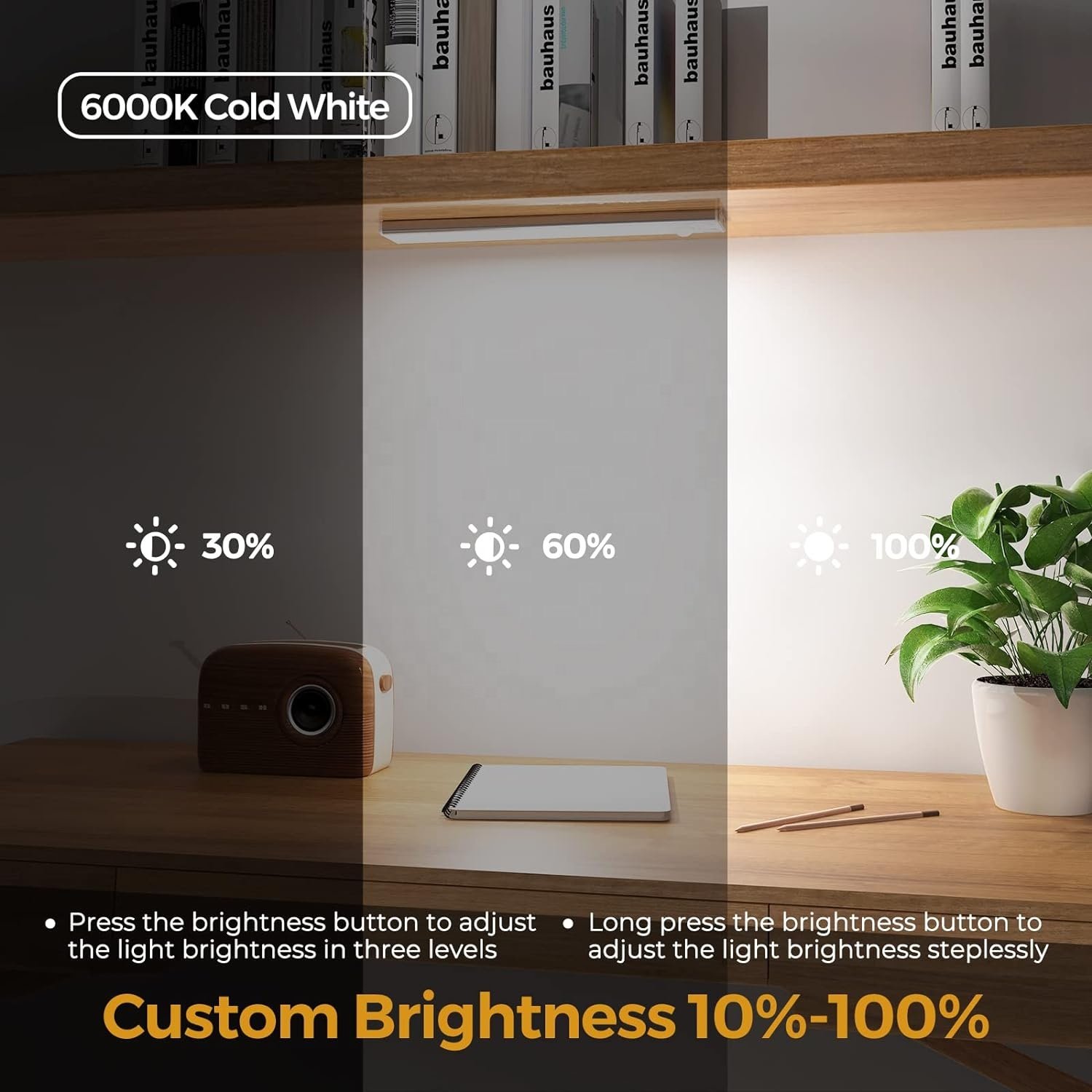 Cabinet Wireless Motion Sensor Ceiling Wall Lamps Home Decor Battery Tube Light Magnetic Night Auto Lighting