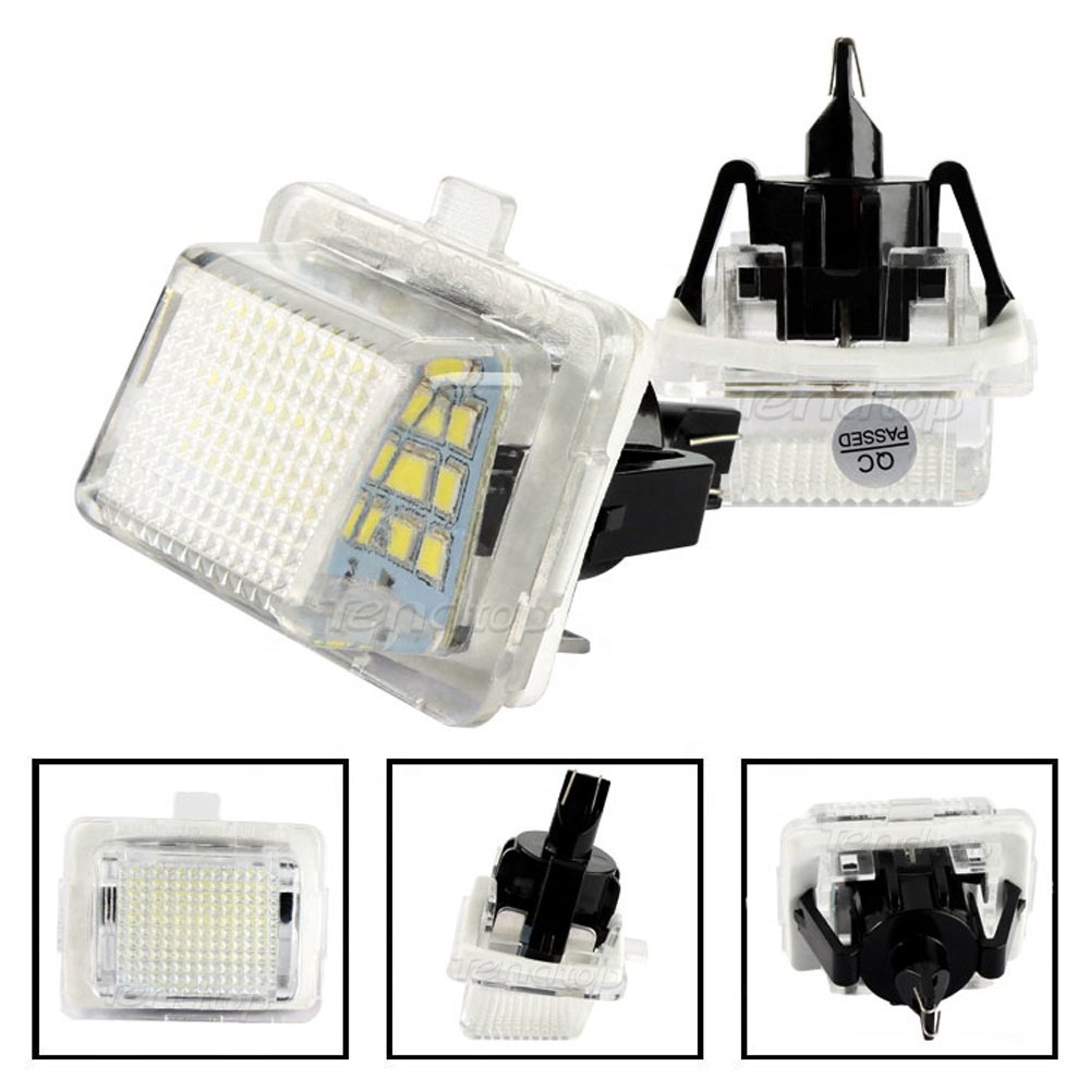 LED License Number Plate Light For Mercedes Benz W204 S204 W212 S212 W216 C216 W221 R231 No Error Auto Part White tail Lamps