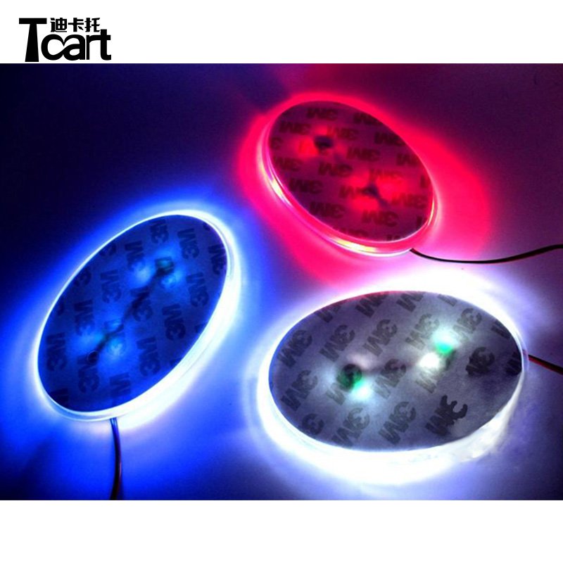 Newest LED Auto Emblem red white blue 12V 2W 4D car logo light Emblem for special car